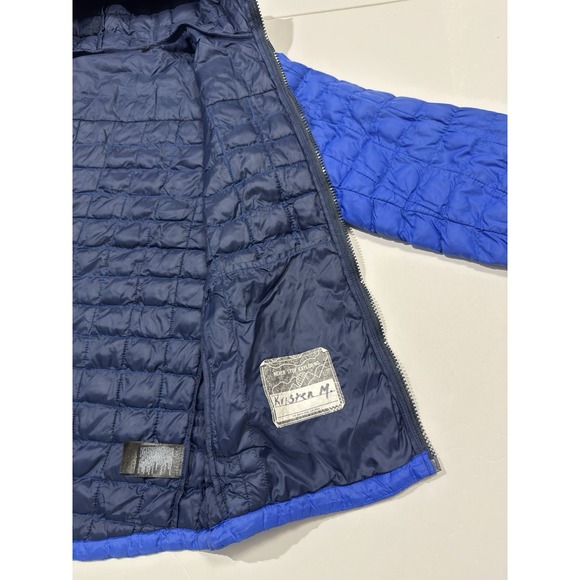 The North Face Women's Thermoball Hooded Jacket Coat Size S Quilted Puffer Blue - Picture 11 of 15